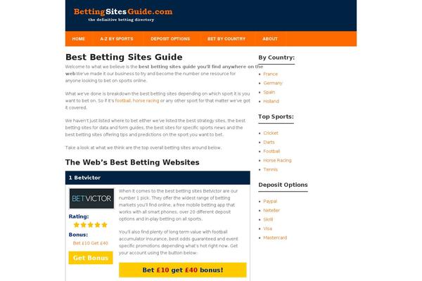 bettingsitesguide.com site used Pokerwp