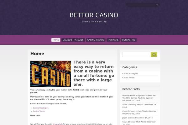 Purple Pro theme site design template sample