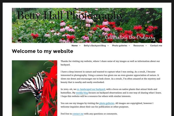 bettyhallphotography.com site used Betty-hall-2016