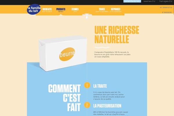 beurre.com site used Beurré