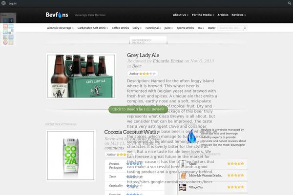InReview theme site design template sample