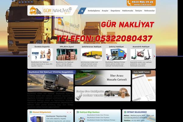 Nakliyat theme site design template sample