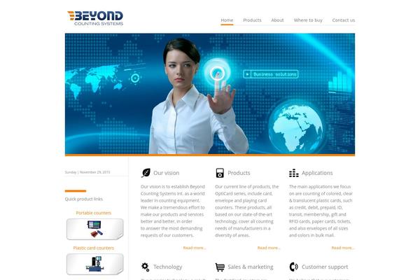 Vanguard theme site design template sample