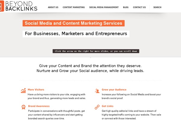 beyondbacklinks.com site used Armada