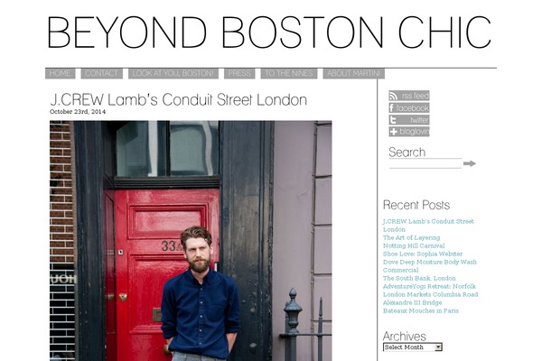 beyondbostonchic.com site used Newspaper X