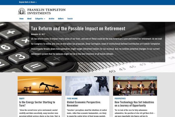 Franklin theme site design template sample