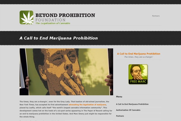 beyondprohibitionfoundation.com site used Wp_aphrodite5-v1.3.1