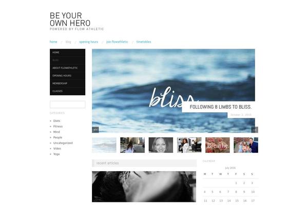 Oxygen theme site design template sample