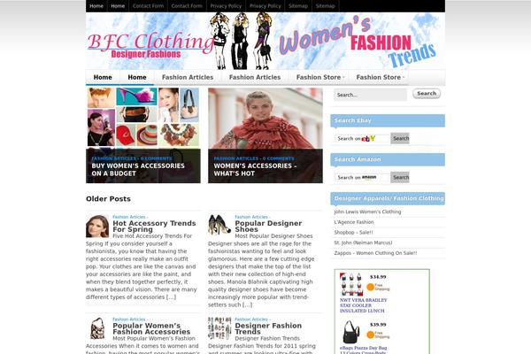 Spectrum theme site design template sample