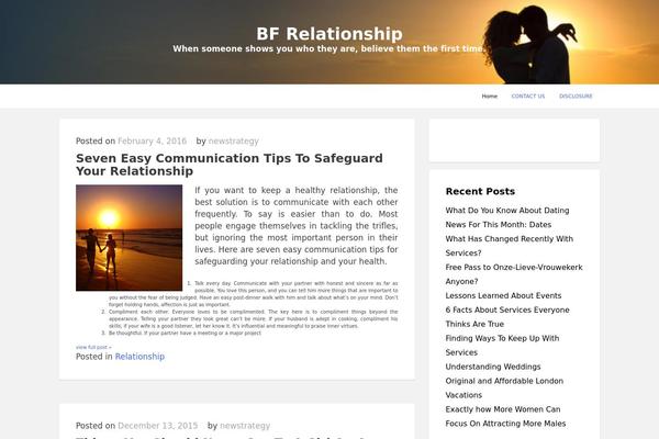 ModXBlog theme site design template sample