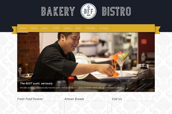 Gusteau theme site design template sample