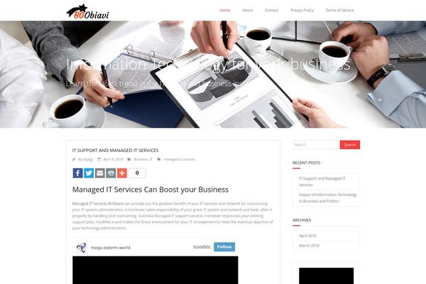 Casper theme site design template sample
