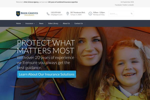 Broker theme site design template sample