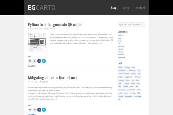 Reveal theme site design template sample