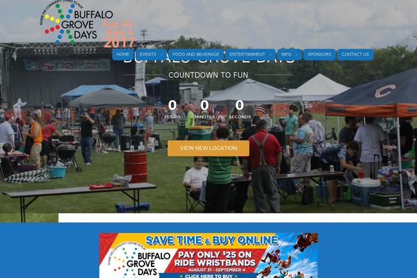 Imevent-child theme site design template sample