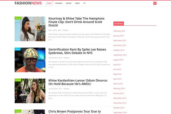 Cleanmag theme site design template sample
