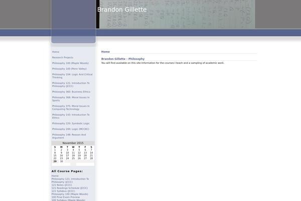 Blueline theme site design template sample