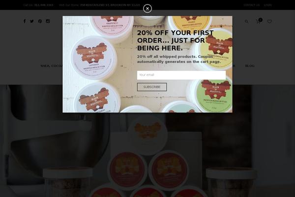 Site using MailChimp Subscriber Chiclet plugin