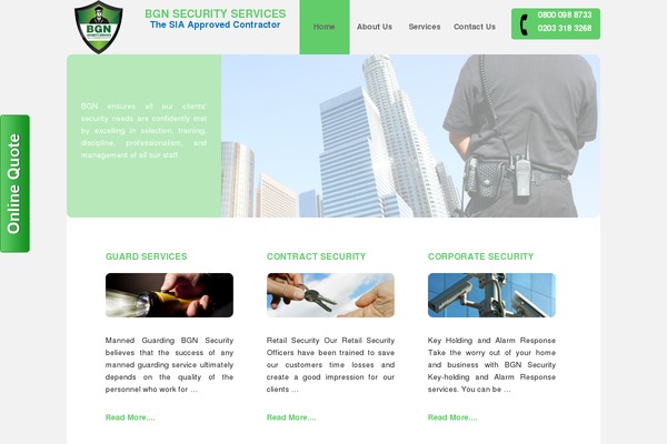 bgnsecurity.co.uk site used Panthar