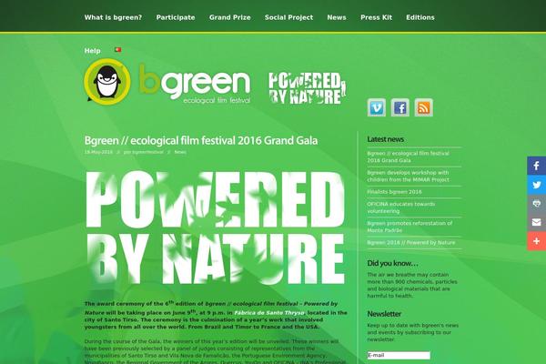bgreenfestival.com site used Bgreen