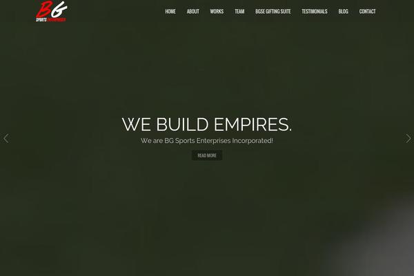North theme site design template sample
