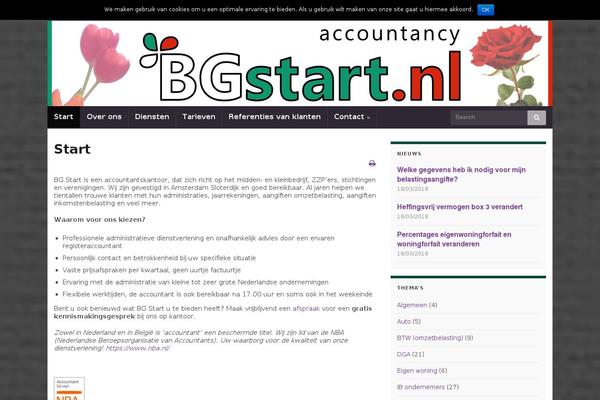 Site using Twiget Twitter Widget plugin