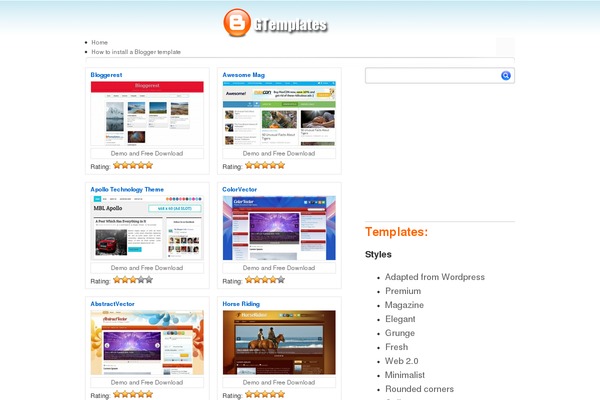 bgtemplates.net site used Cssgallery