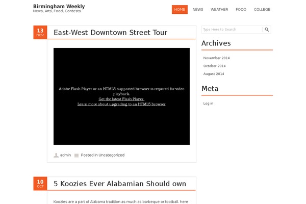Fruitful theme site design template sample