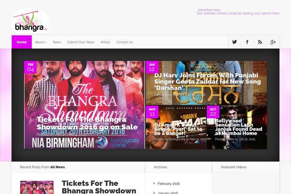 Nexus theme site design template sample