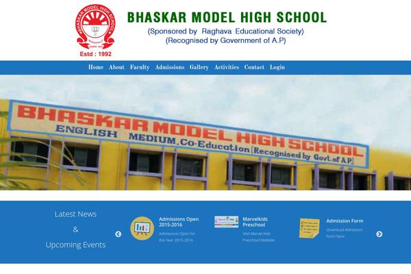 bhaskarmodelhighschool.com site used King