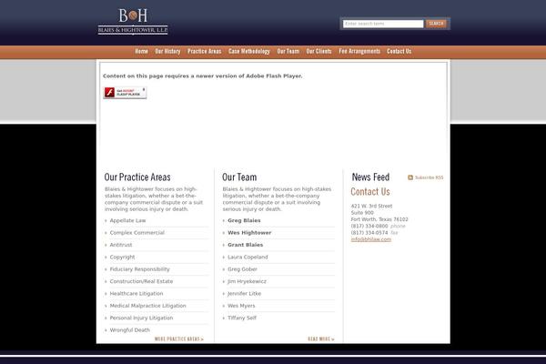 Bh theme site design template sample