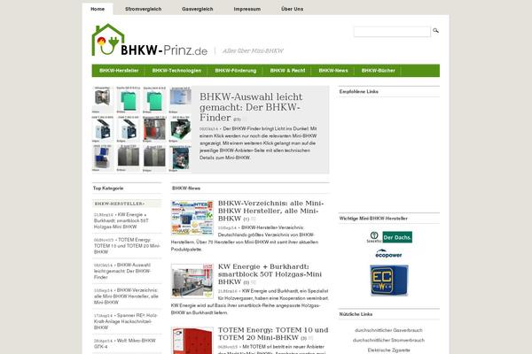 Mimbo theme site design template sample