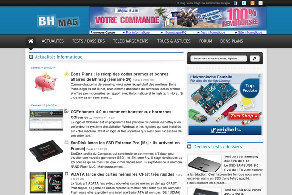bhmag.fr site used Bhmag2