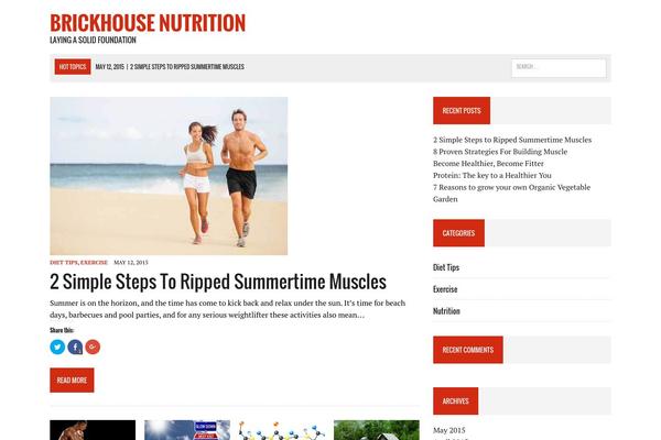 MH Newsdesk theme site design template sample