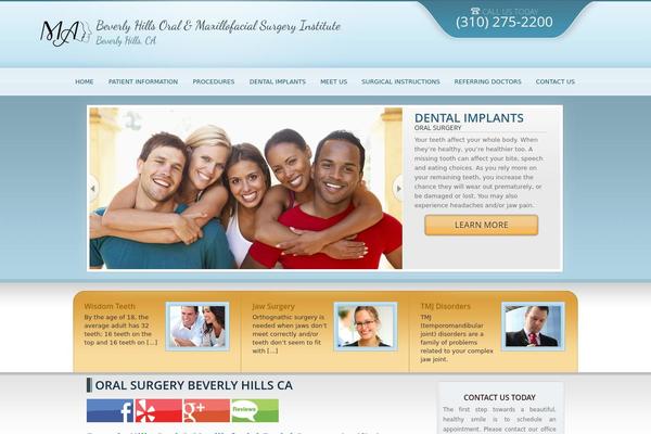 MaidenHair theme site design template sample