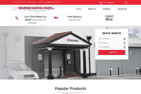 Handystore theme site design template sample