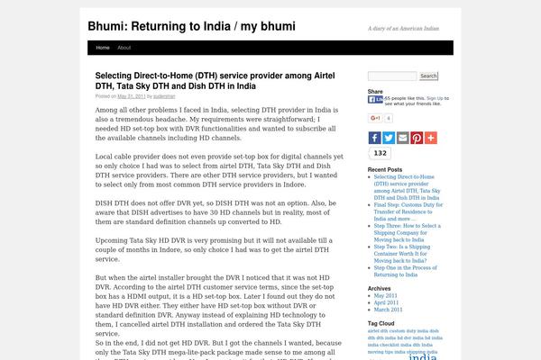 bhumi.com site used Bhumi