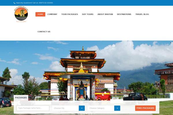 Trendy Travel theme site design template sample