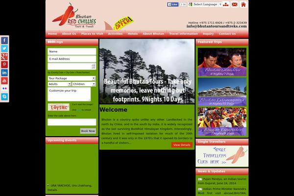 bhutantoursandtreks.com site used Blh