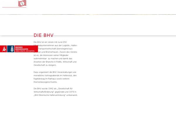 bhv-bremen.de site used Bremische-hafenvertretung