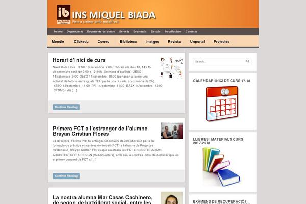 Reactor theme site design template sample