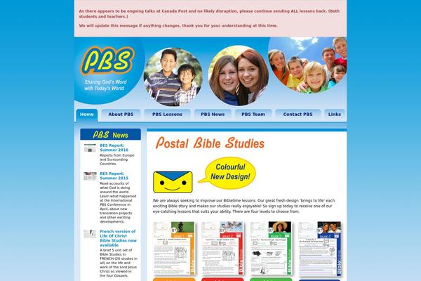 Pbs theme site design template sample