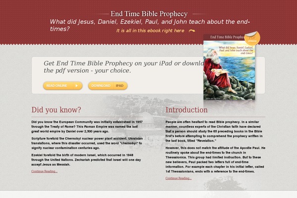 endtimes theme websites examples