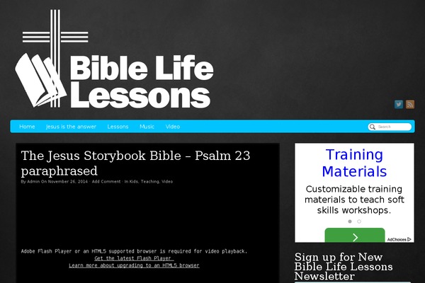 biblelifelessons.com site used PageLines