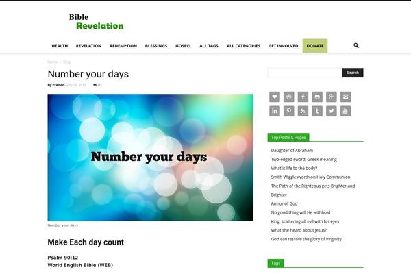 Site using Categories Page plugin