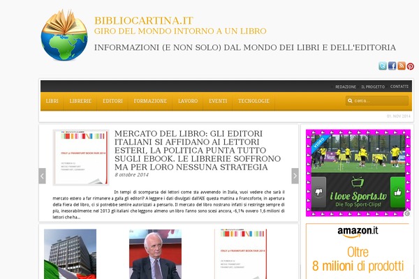 Revista theme site design template sample