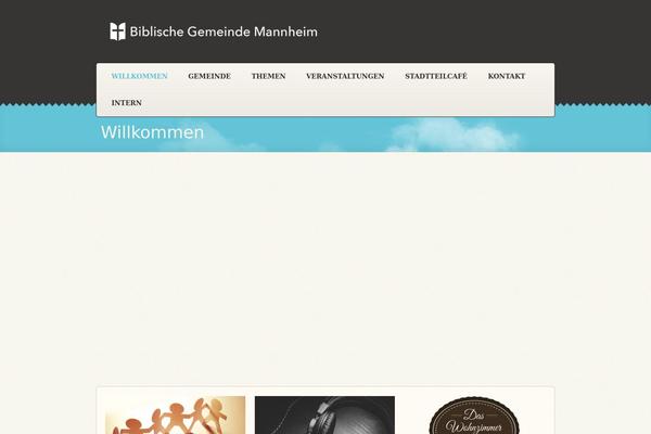 Blessing theme site design template sample
