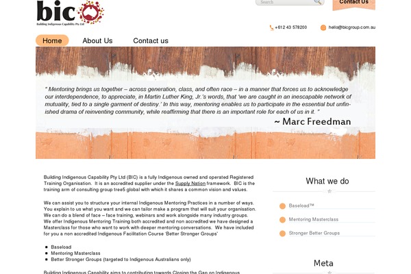 Bic theme site design template sample