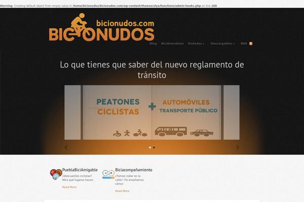 Olya theme site design template sample