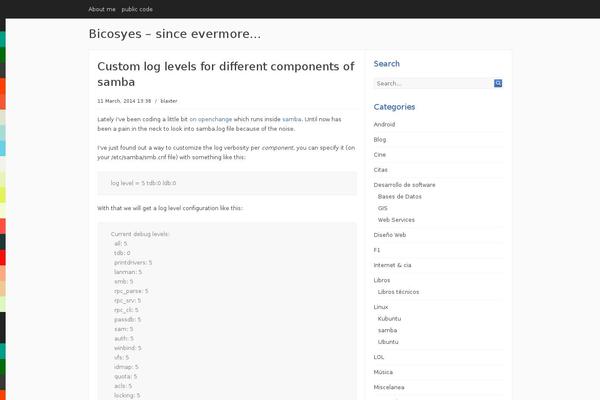 Infinity theme site design template sample